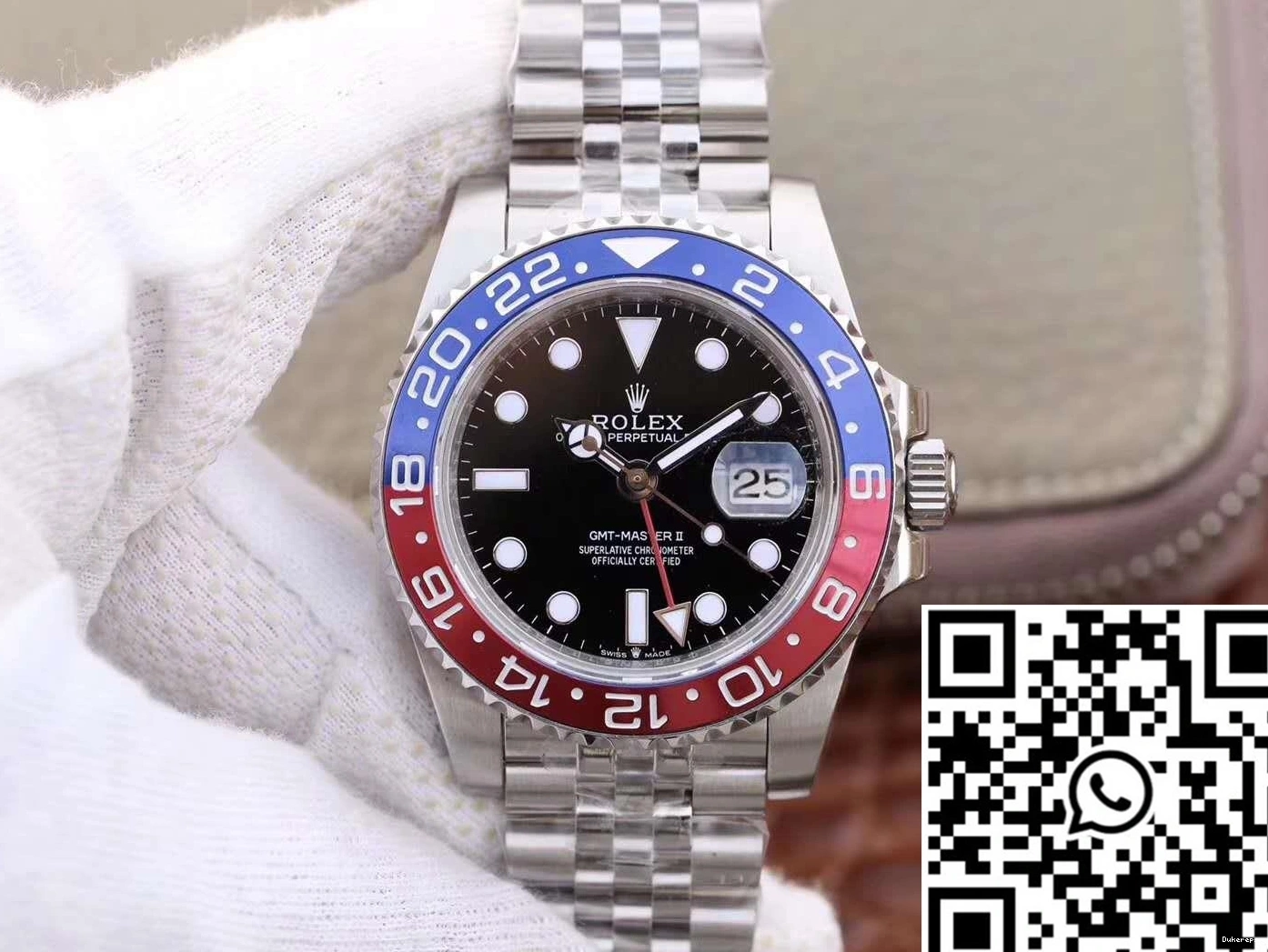 Dial Rolex GM 126710BLRO GMT Factory II Sustainable Black Master 1171 0812